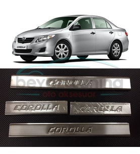 Toyota Corolla Kapı Eşiği Kromu Nikelajı 2007-2012