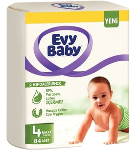 Evy Baby Bebek Bezi Beden:4 (7-14KG) Maxi 84 Adet Süper Fırsat Pk