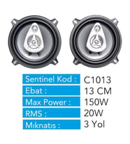 Hoparlör Seti 13 cm Sentinel 150 Watt