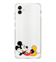 Samsung Galaxy A04e Köşe Korumalı Antişok Kapak Mickey Mouse Tasarımlı Şeffaf Kılıf
