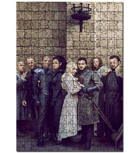 Cakapuzzle Game of Thrones Jon Snow Daenerys Targaryen Puzzle Yapboz MDF (Ahşap) (120 Parça)