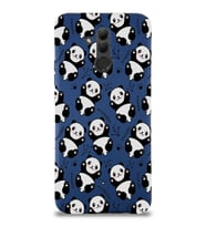Huawei Mate 20 Lite Uyumlu Lansman Kılıf Panda Tasarımlı İçi Kadife Lacivert Kapak (Şeffaf)