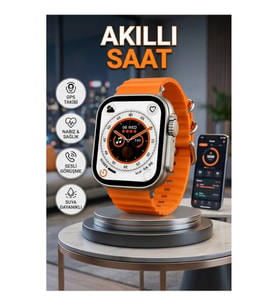 49 MM NFC Özellikli GPS Takipli Akıllı Saat Android ve iOS Uyumlu Sesli Görüşme
