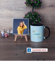 İsme Özel Doğum Günü Hediyesi Fotoğraflı Dekoratif Taş, Kupa Bardak Beyaz Hediye (Model 11)