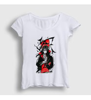 Presmono Kadın Beyaz Genjutsu Uchiha Itachi Anime Naruto T-Shirt 317763tt