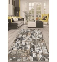 Dijital Kaymaz Taban Yıkanabilir Modern Renkli Salon Halısı Mutfak Halısı Yolluk ND-HT-480 (Çok Renkli)