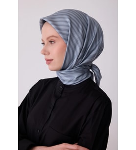 Belli Twill İpek Desenli Eşarp 4325D