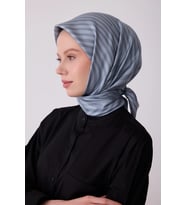 Belli Twill İpek Desenli Eşarp 4325D