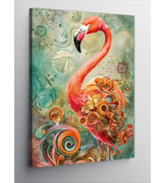 Kanvas Tablo Baharın Flamingosu