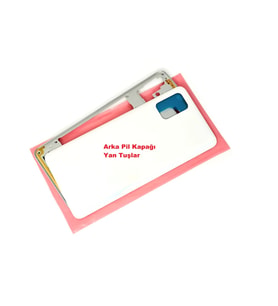 Tkgz Samsung Galaxy A51 (SM-A515) KASA Arka Pil Batarya Kapağı BEYAZ