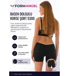 #Korse Silikon Süngerli Basen Dolgulu Korse Kum Saati Şekillendirici Dolgunlaştırıcı Korse - 5 Adet