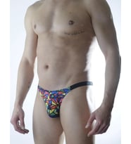 Mulvxbrf Brf02 Erkek Renkli Desenli Brazillian Slip (Mulvix)