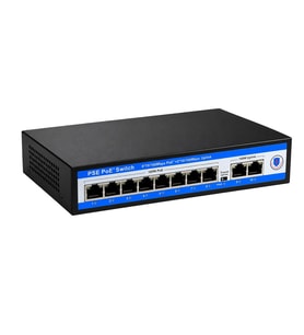 Novacom NVC-PSE0820 100/1000Mbps 8 Port Poe + 2 Port Uplink Switch