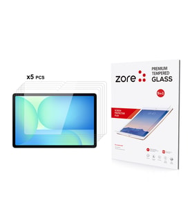 Samsung Galaxy Tab S10FE Plus Uyumlu Zore 5in1 Tablet Temperli Cam Ekran Koruyucu