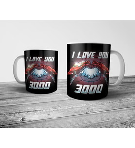 Pixxa I Love You 3000 Iron Man Avengers Kupa Bardak Model 1