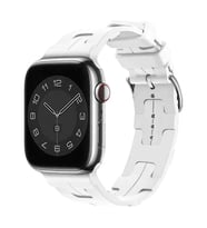 Apple Watch 44mm Kordon Silikon KatKat Kordon 92 (Beyaz)