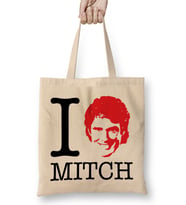 I Heart Mitch Baywatch David Hasselhoff Bez Çanta Uzun Saplı