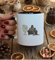 Kişiye Özel Karikatürlü Movie Lover Kupa Bardak Doğum Günü Hediyesi