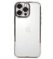 iPhone 16 Pro Max Kılıf Razer Lensli Silikon - Gümüş