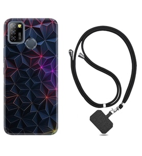 INFINIX Smart 4 5 6 Zero 8 S5 Pro Kılıf Boyun Askılı Silikon Renkli Prizmalar 1783