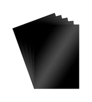 Aynalı Metalik Metalize Fon Kartonu Siyah 50x70cm 5 Adet (Tek Renk)