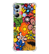PrintiFy İnfinix Hot 20i Uyumlu Retro Color 2 Baskılı Şeffaf Köşe Korumalı Antişok Kılıf