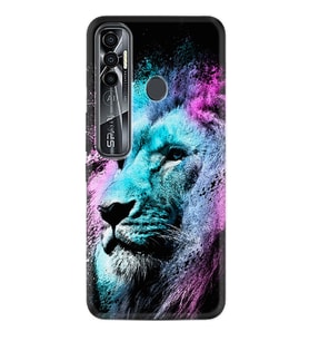 Tecno Spark 6 6 Go 8C 8 Pro 7 7 Spark 9 Pro Kılıf Desemli Silikon Pink Blue Leon 1603