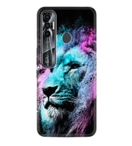 Tecno Spark 6 6 Go 8C 8 Pro 7 7 Spark 9 Pro Kılıf Desemli Silikon Pink Blue Leon 1603