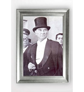 Gümüş Çerçeveli Atatürk Tablo a620