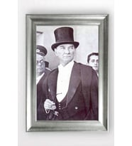 Gümüş Çerçeveli Atatürk Tablo a620