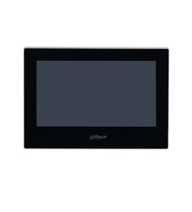 Dahua VTH2622G-W 7" TFT İki Telli Dokunmatik Ekran Çok Yönlü Mikrofon Villa Tipi İntercom İç Ünite Siyah