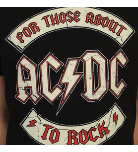 Bant Giyim - AC/DC Siyah Erkek T-shirt Tişört