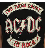 Bant Giyim - AC/DC Siyah Erkek T-shirt Tişört