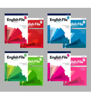 English File 4th Edition Elementary + Pre-intermediate + intermediate + intermediate Plus  Student's Book With Online Practice + Workbook (Access Code VARDIR) ( 4 lü SET)