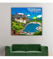 Trabzon Uzungöl Tasarımlı Kanvas Tablo