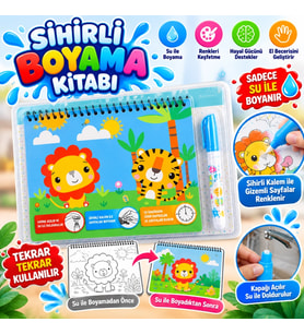 Mey İthalat® BK010-BK003 SİHİRLİ BOYAMA KİTABI