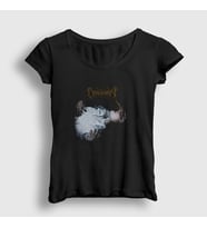Presmono Kadın Siyah Godless Veil Draconian T-Shirt 379898tt