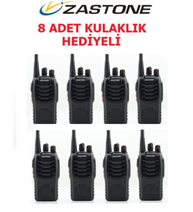 ZASTONE V68 El Telsizi 8 ADET KULAKLIK HEDİYELİ