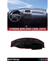 Cıtroen Berlıngo (1996-2005) 3d Torpido Koruma Kılıfı - Ön Göğüs Kaplama - Kırmızı Şerit
