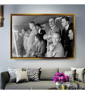 Altın Çerçeveli dekoratif tablo a1883 (Gold)