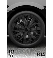 Hyundai Excel 15 İnç Jant Kapağı (4 ADET) Siyah S115