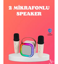 Bluetooth 5.0 Destekli Kablosuz Karaoke Hoparlör