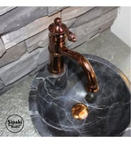 Sipahi Marble Rose Gold Kısa Lavabo Bataryası