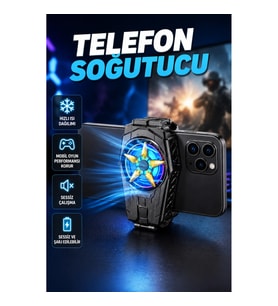 Şarjlı Telefon Soğutucu Fan – Sessiz Motorlu Taşınabilir Tasarım