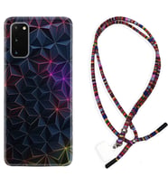 Samsung A02S A03S A10 A12 A13 A21S A22 Kılıf Boyun Asklı Rasta Silikon Renkli Prizmalar 1783