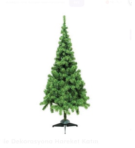 Yılbaşı Çam Ağacı 150 cm 258 Dal ( Yerli Üretim ) (Orman Yeşili)