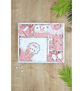 Kız Bebek Hastane Çıkışı 10 Yenidoğan Set STL6743 (Çok Renkli)