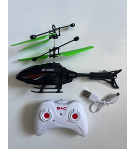 Uzaktan Kumandalı Helikopter 18 Cm Siyah Renkli