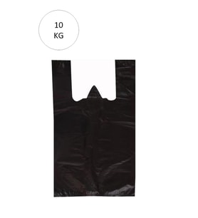 Siyah Atlet Poşet Orta Boy 29x50 cm Takriben 850 Adet 10 Kg