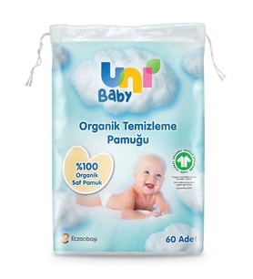 Uni Baby Bebek Temizleme Pamuğu 60lı